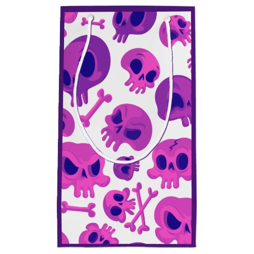 Purple Skull Fun Halloween Small Gift Bag