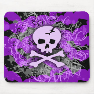 Purple Skull Gothic MousePad