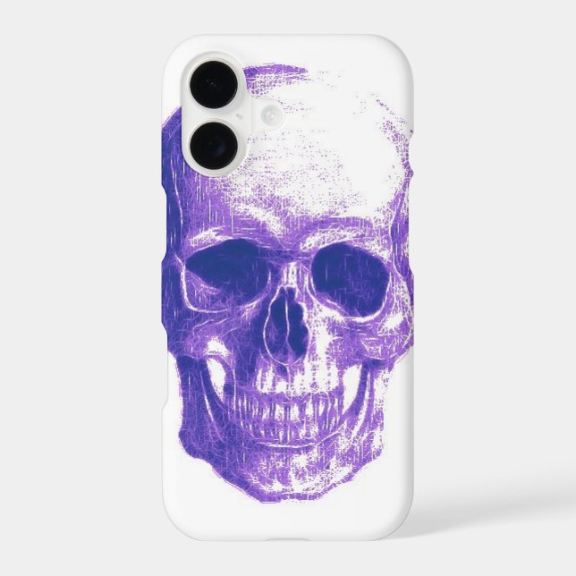Purple skull iphone case (Back)