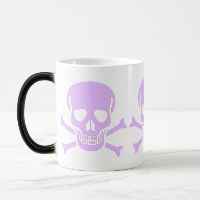 purple skull mug (Left)
