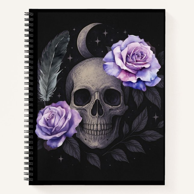 PURPLE SKULL NOTEBOOK (Front)