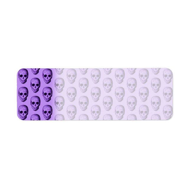 Purple Skull Pattern. Label (Front)
