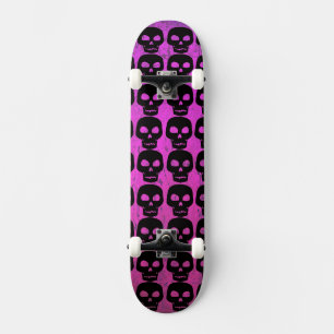 Purple Skull Skateboard