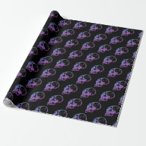 Purple Skull Wrapping Paper