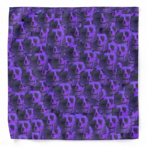 Purple Skulls Bandana