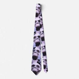 Purple Skulls Neck Tie