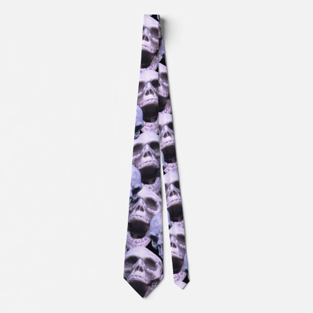 Purple Skulls Neck Tie (Front)