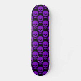 Purple Skulls Skateboard Deck