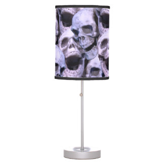 Purple Skulls Table Lamp
