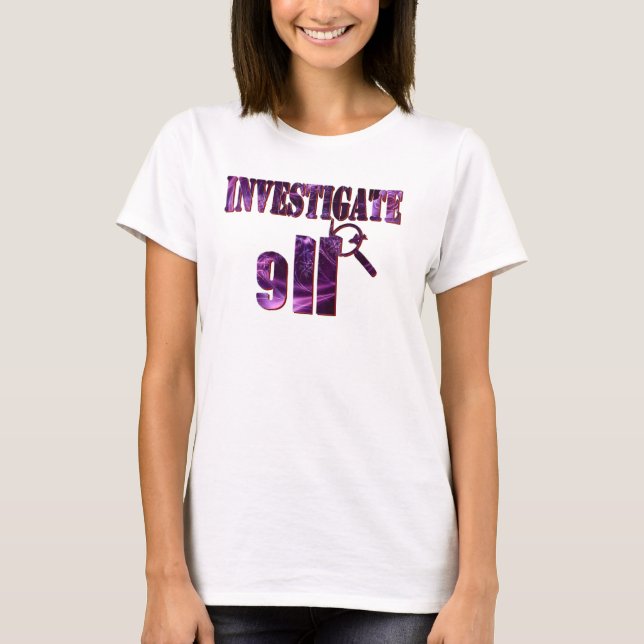 Purple Sky 9/11 Truth T-Shirt (Front)