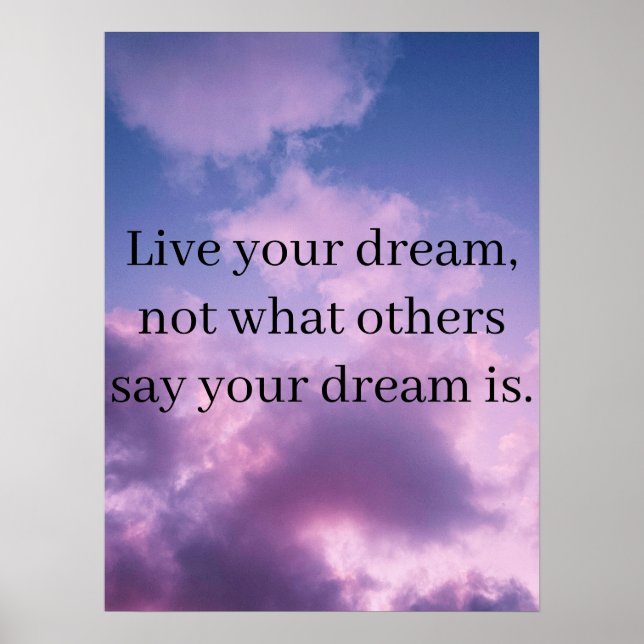 Purple sky coulds v2 poster (Front)