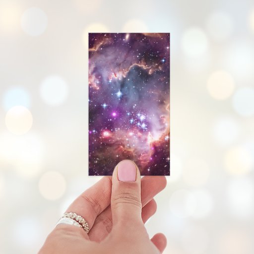 Customizable Purple Small Magellanic Cloud Business Card Templates