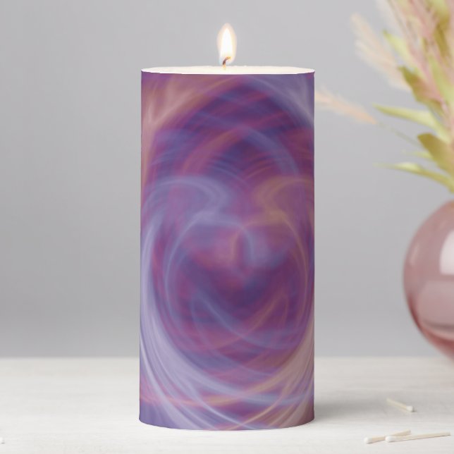 Purple Smoke 3" x 6" Pillar Candle (In Situ)