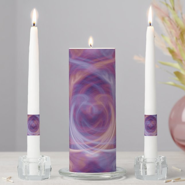 Purple Smoke Unity Candle Set (In Situ)