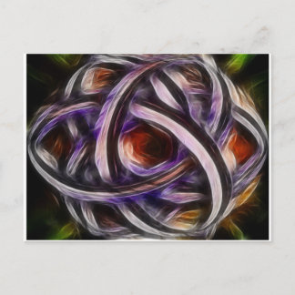Purple smudge Triquetra Postcard