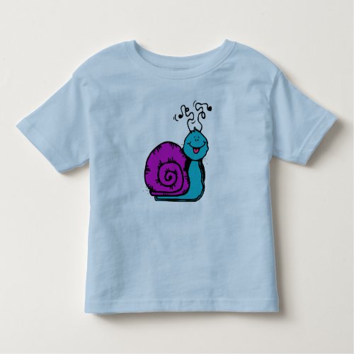 Purple Snail Toddler T_shirt