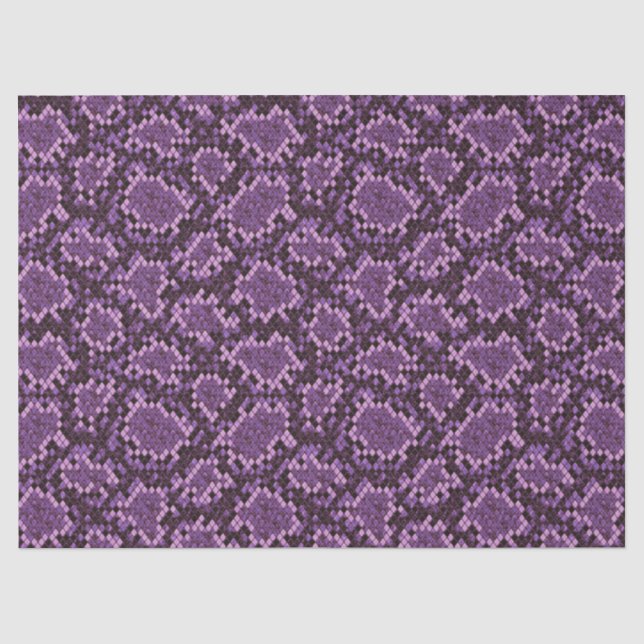 Purple Snake Print Tissue Paper (Front)