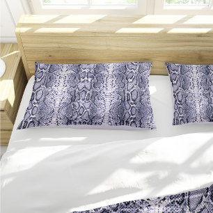 Purple Snake Skin Animal Print Pillow Case