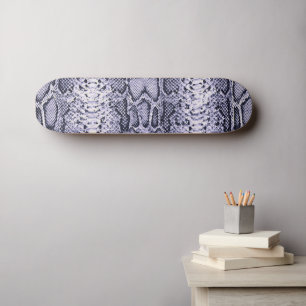 Purple Snake Skin Animal Print Skateboard