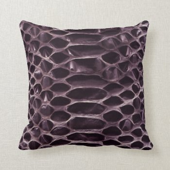 Purple Snake Skin Throw Pillow by ArtsofLove at Zazzle