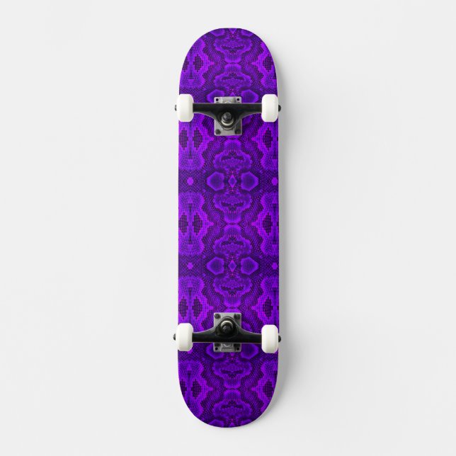 Purple Snake Texture SkateBoard Deck (Front)
