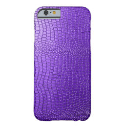 Purple Snakeskin Leather Pattern Look Barely There iPhone 6 Case