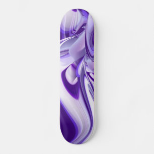 Purple Snow Dream , Abstract Fantasy Rainbow-Art Skateboard Deck
