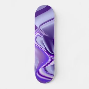 Purple Snow Dream , Abstract Fantasy Rainbow-Art Skateboard Deck