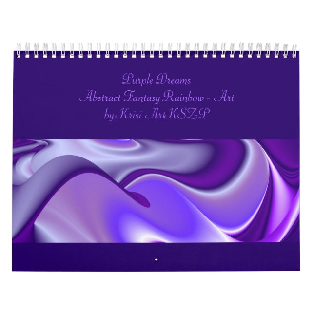 Purple Snow Dreams - Abstract Fantasy-Art Calendar (Cover)