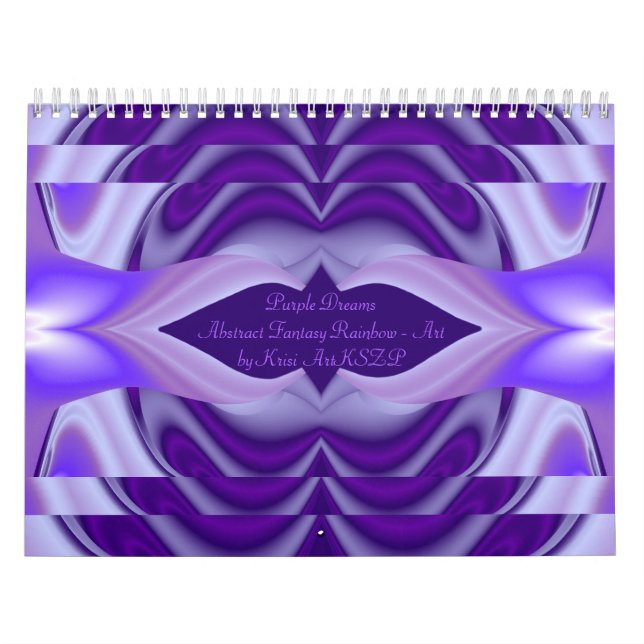 Purple Snow Dreams - Abstract Fantasy-Art Calendar (Cover)