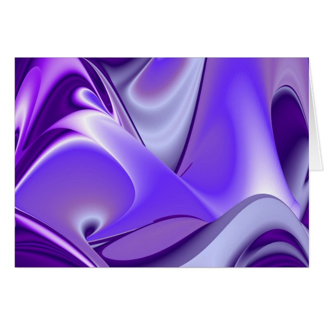 Purple Snow Dreams, Abstract Fantasy-Art Cards (Front Horizontal)