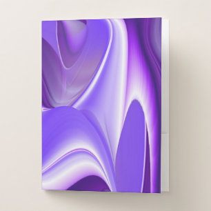 Purple Snow Flower Rainbow Dreams Pocket Folder
