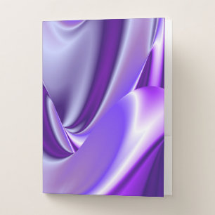 Purple Snow Flower Rainbow Dreams Pocket Folder