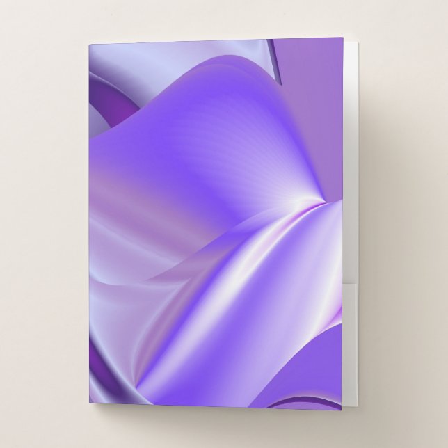 Purple Snow Flower Rainbow Dreams Pocket Folder (Front)
