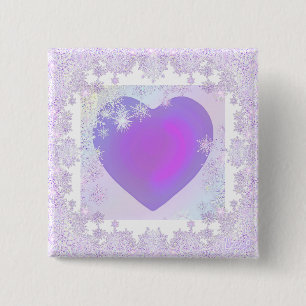 Purple snowflake button