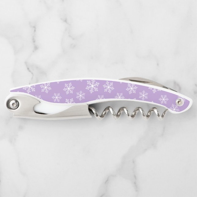 Purple Snowflake Corkscrew (Front)