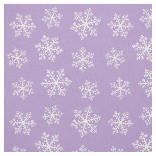 Purple Snowflake Fabric