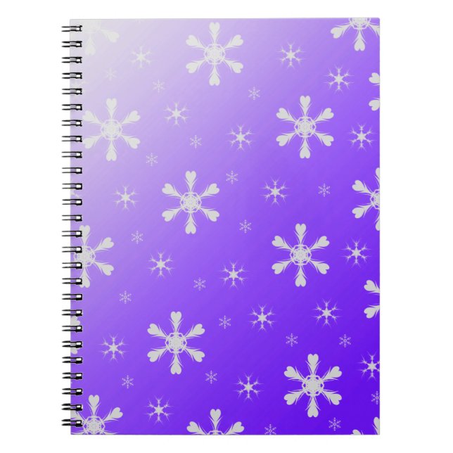 Purple Snowflake Notebook (Front)