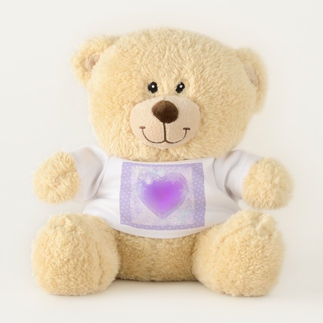 Purple snowflake teddy bear (Front)