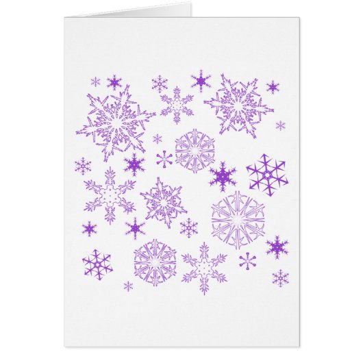 purple snowflakes cards (Front)