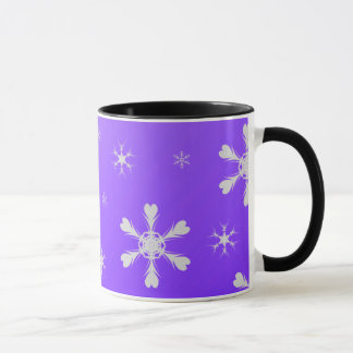 Purple Snowflakes Mug