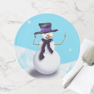 Purple Snowman