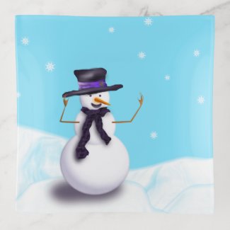 Purple Snowman
