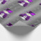 Purple Snowmen on Dark Silver Christmas