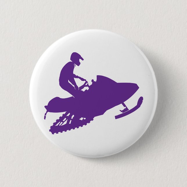 Purple-Snowmobiler Button (Front)