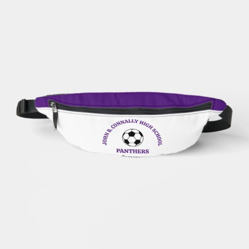 Purple Soccer Player Personalized Team Fanny Pack