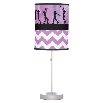 Purple Softball Silhouette Lamp by Kookyburra at Zazzle