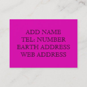 Purple solid color business card