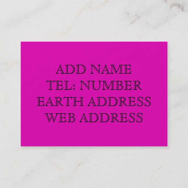 Purple solid color business card (Front)