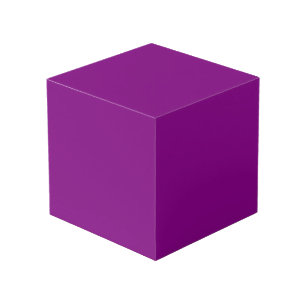 Purple Solid Color Cube
